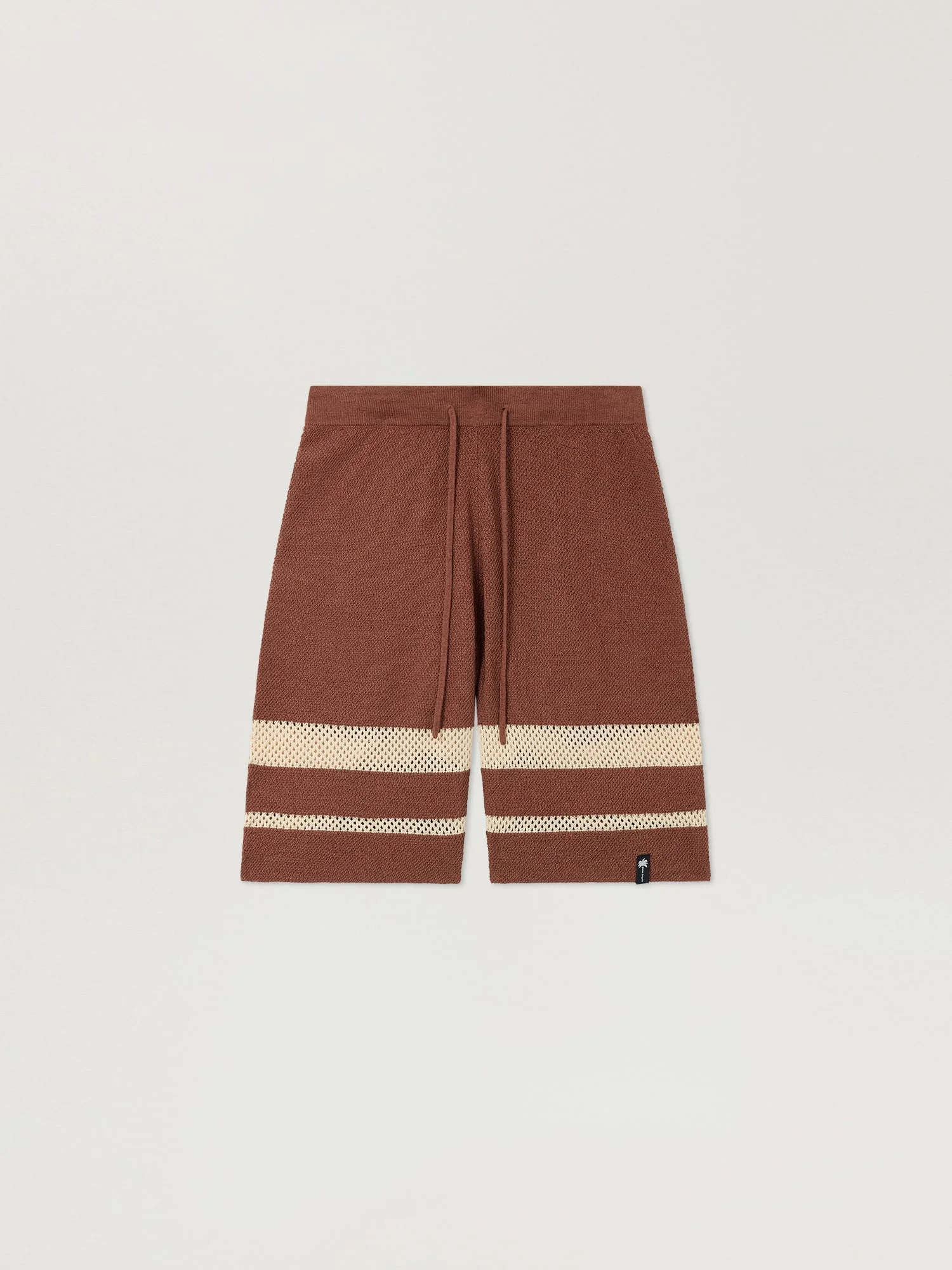 Palm Type Loose Knit Shorts - 1
