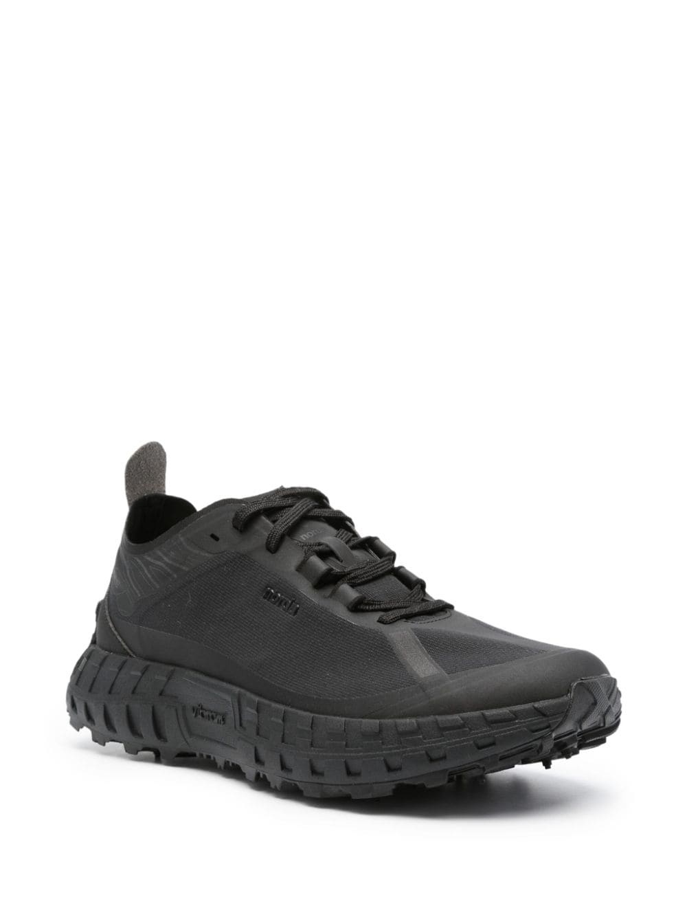001 panelled lace-up sneakers - 2