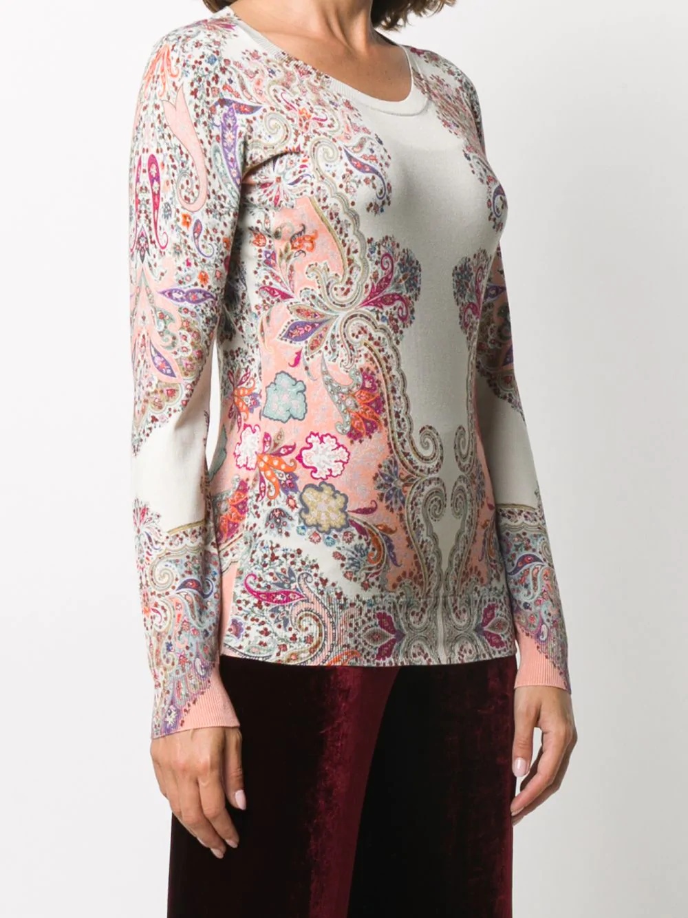 paisley-pattern jumper - 3