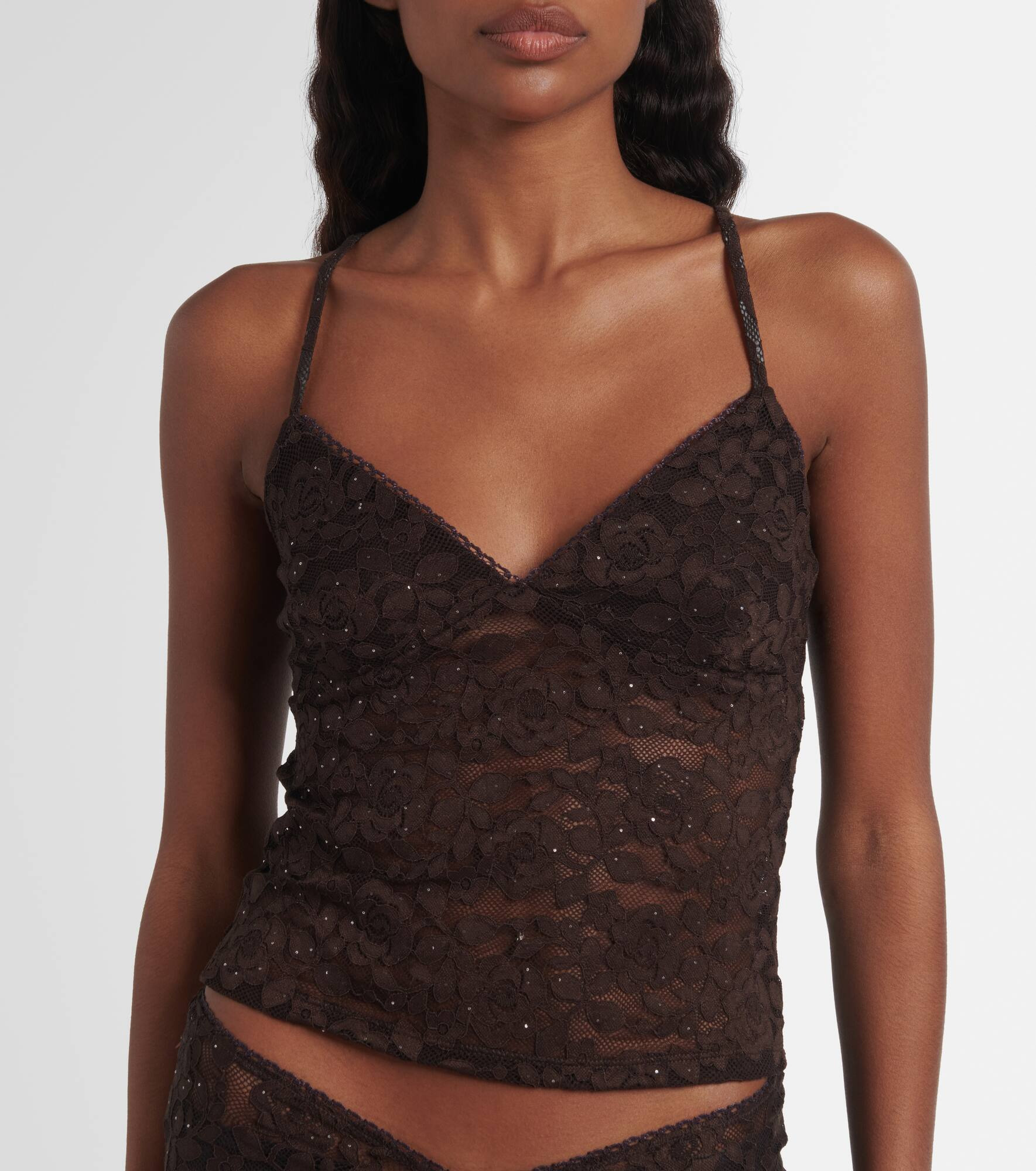 Daisy floral lace top - 5