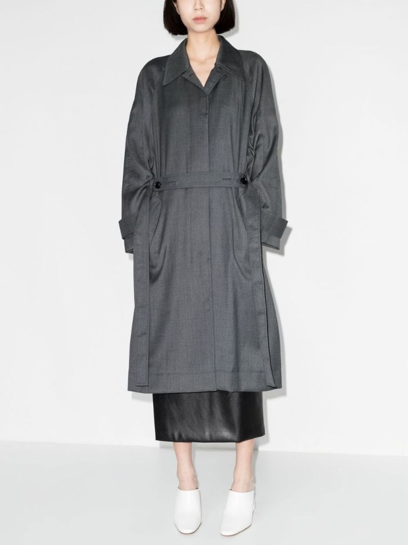 single-breasted tailored coat - 3