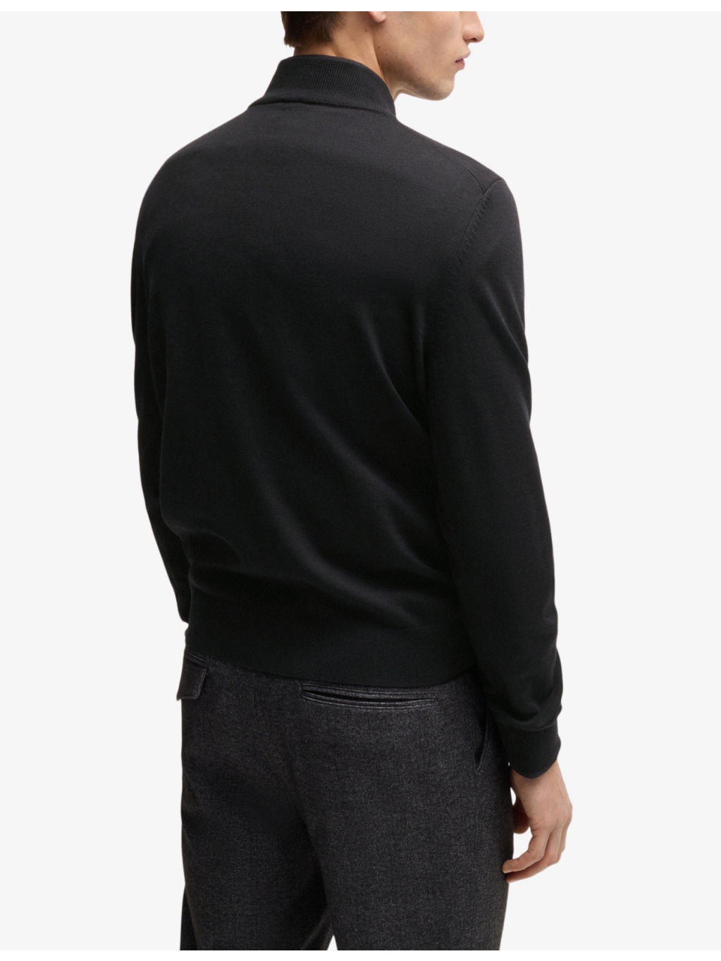 Zip-neck regular-fit wool-knitted jumper - 4