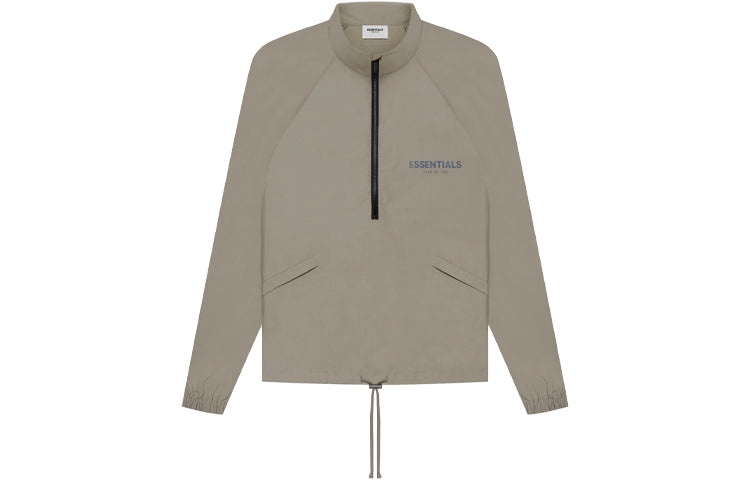 Fear of God Essentials SS21 Half Zip Track Jacket Taupe FOG-SS21-648 - 2