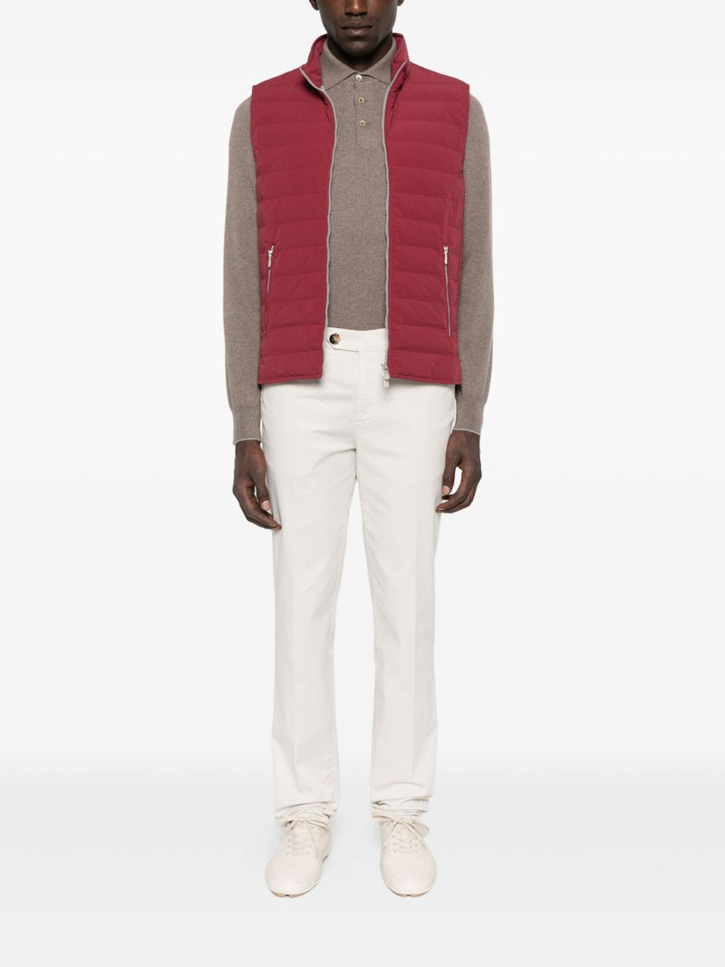 Brunello Cucinelli polo-neck cashmere sweater outlook