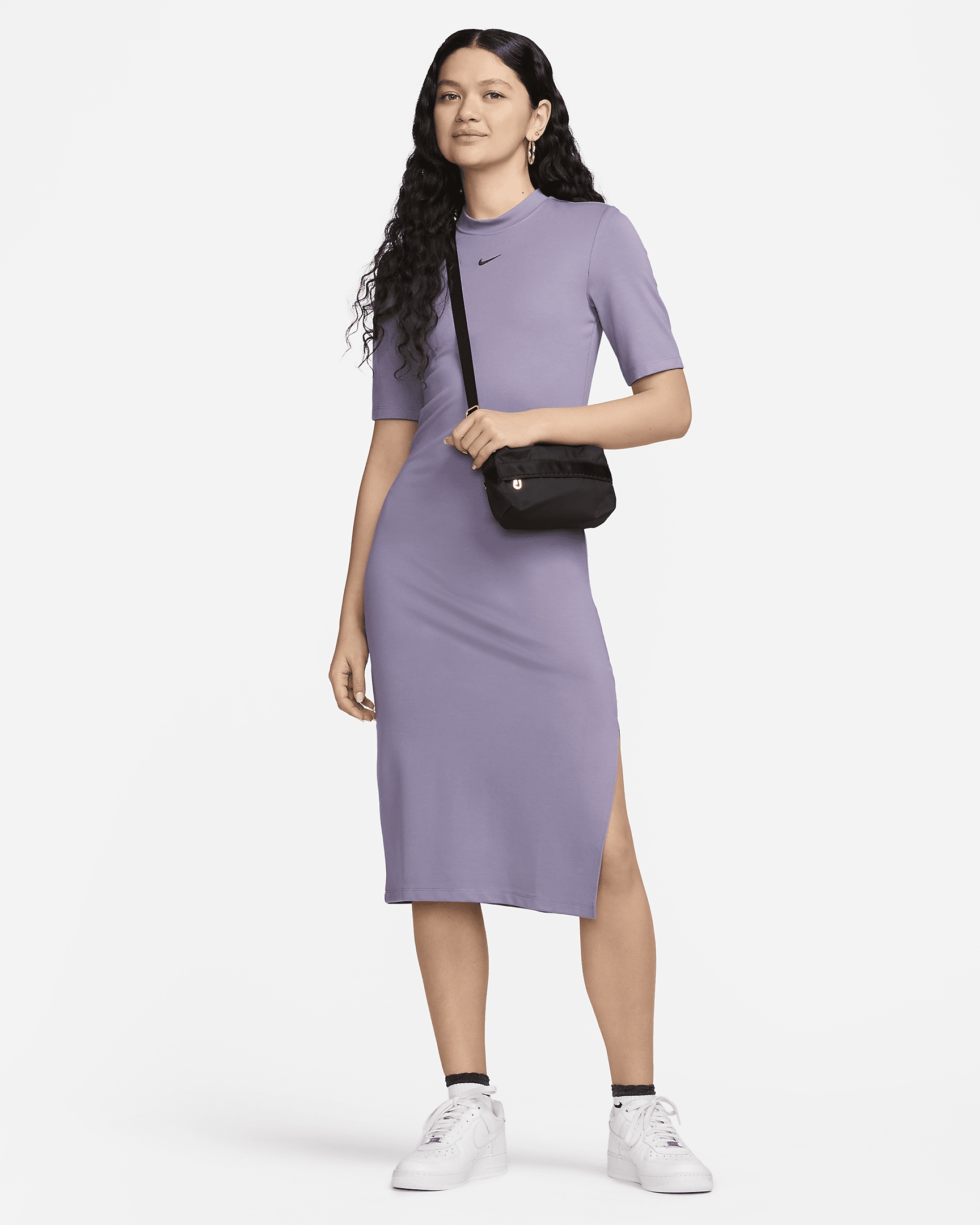 Women's Nike Sportswear Essential Tight Midi Dress - 6