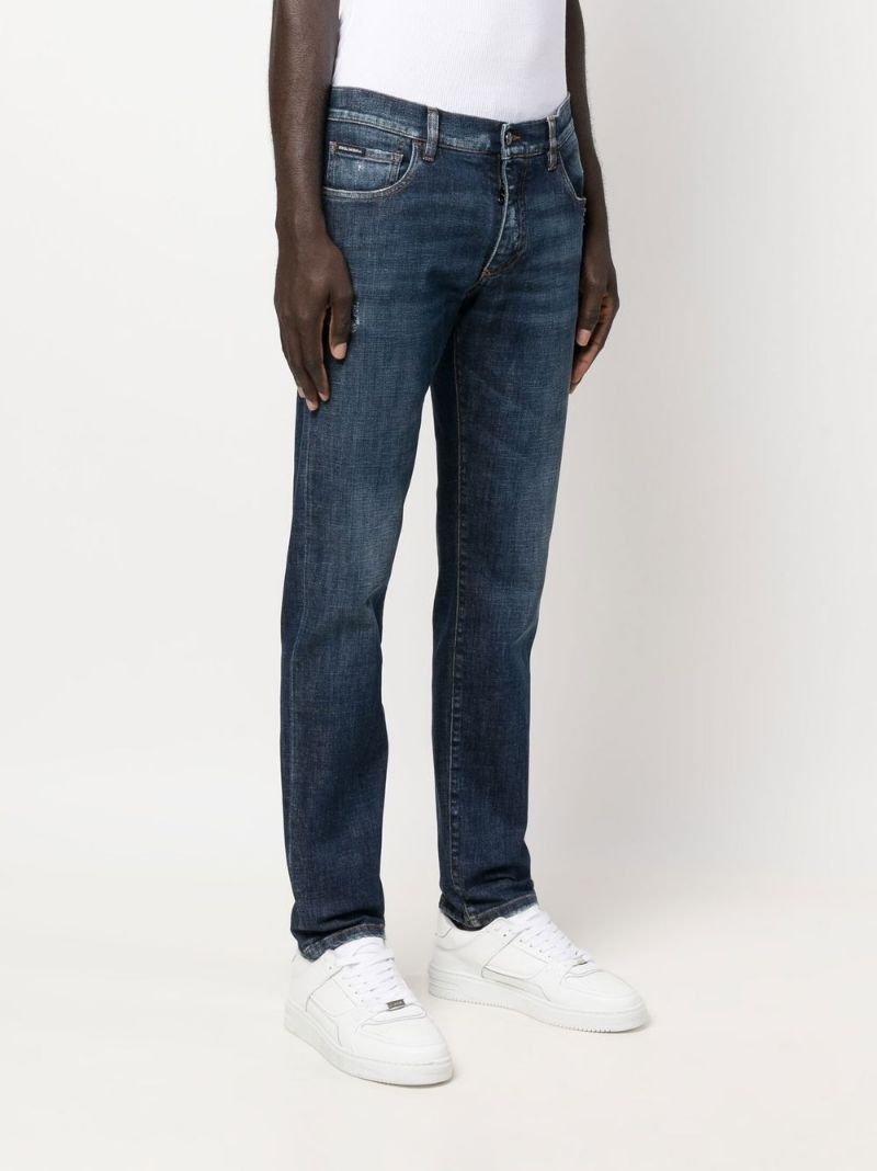 straight-leg denim jeans - 4
