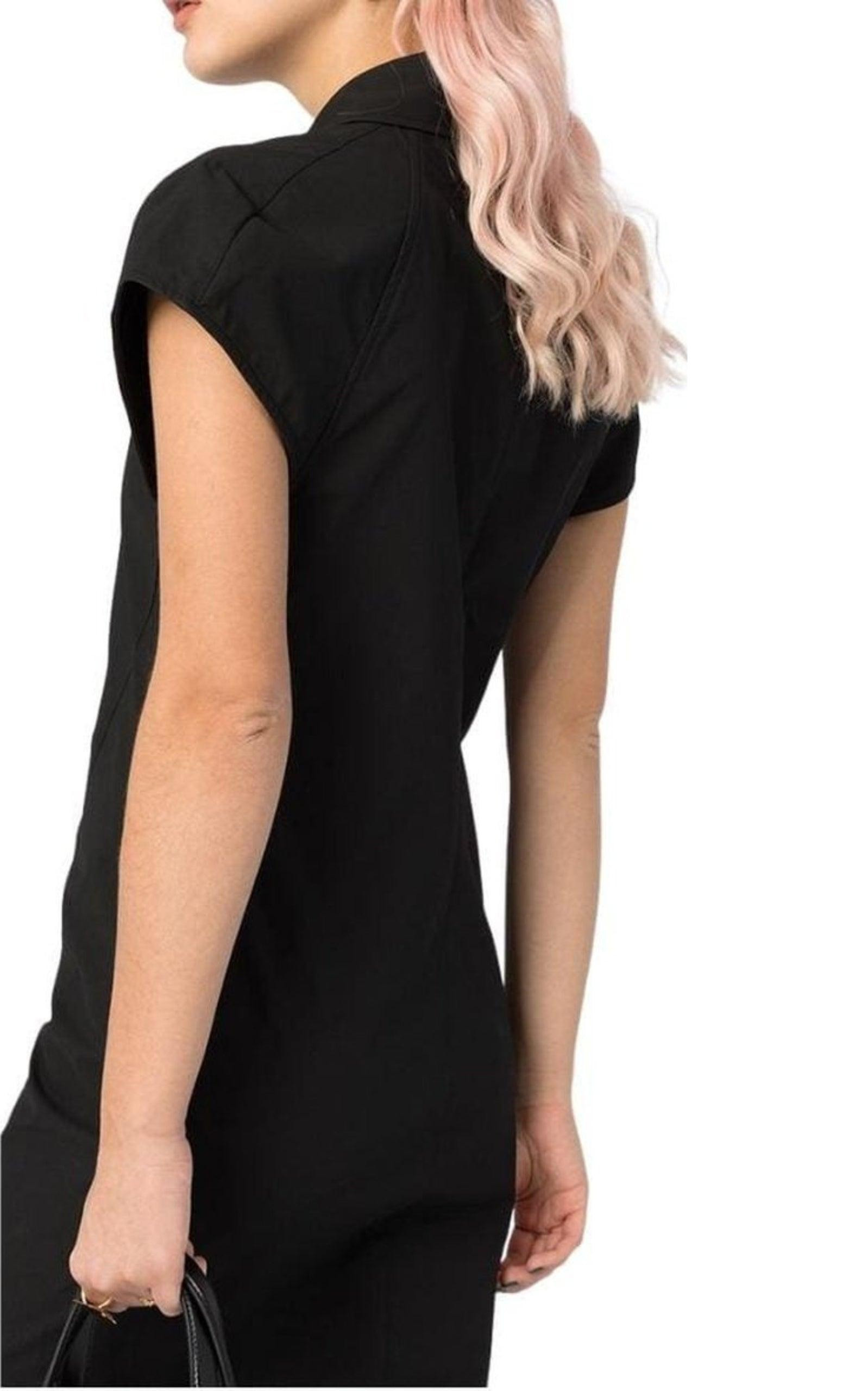 Button-detailed Cotton-blend Midi Shirt Dress - 5