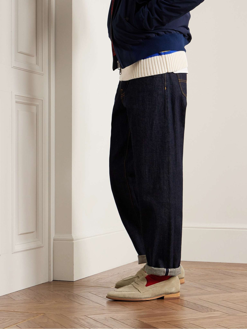 Grenson Floyd Suede Penny Loafers outlook