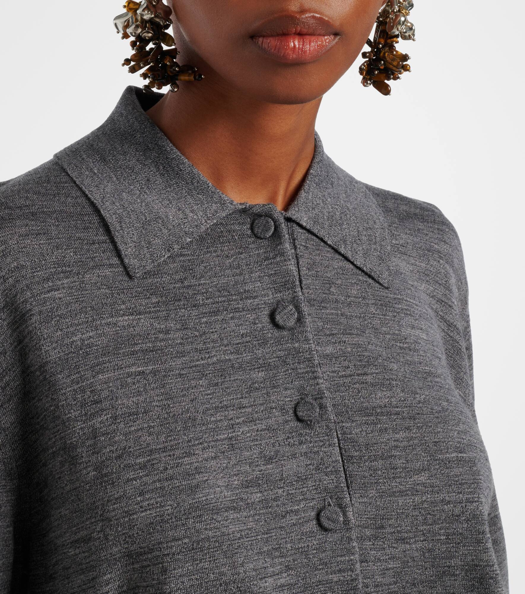 Wool polo sweater - 4
