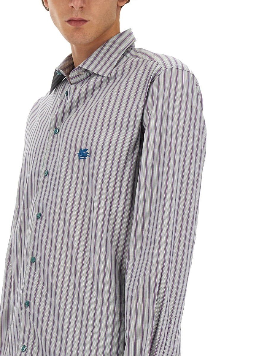 Etro Men Pegasus Logo Shirt - 3