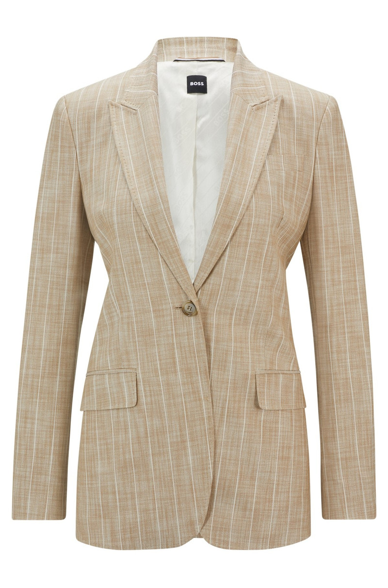 REGULAR-FIT JACKET IN PINSTRIPE MATERIAL WITH SIGNATURE LINING 1