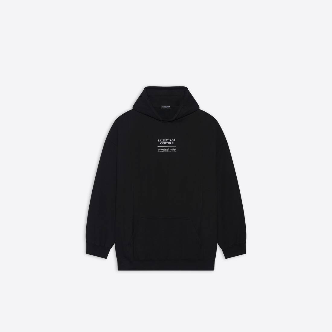 Couture Boxy Hoodie in Black - 1