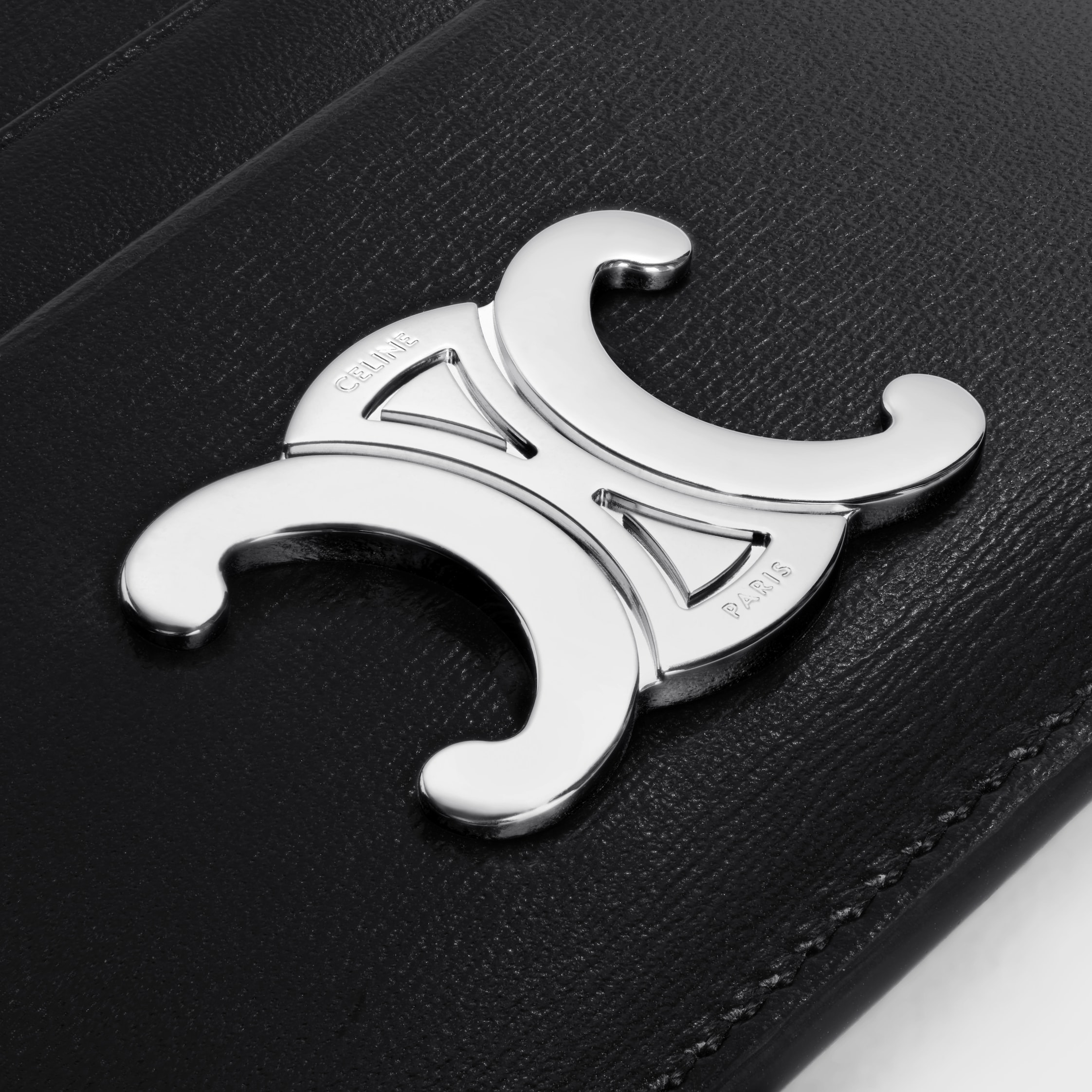 TRIOMPHE CARD HOLDER in Shiny calfskin - 4