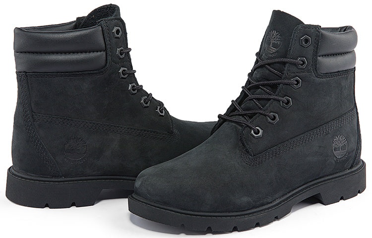 (WMNS) Timberland Linden Woods 6-Inch Double Collar Boots 'Black' A156S001 - 5