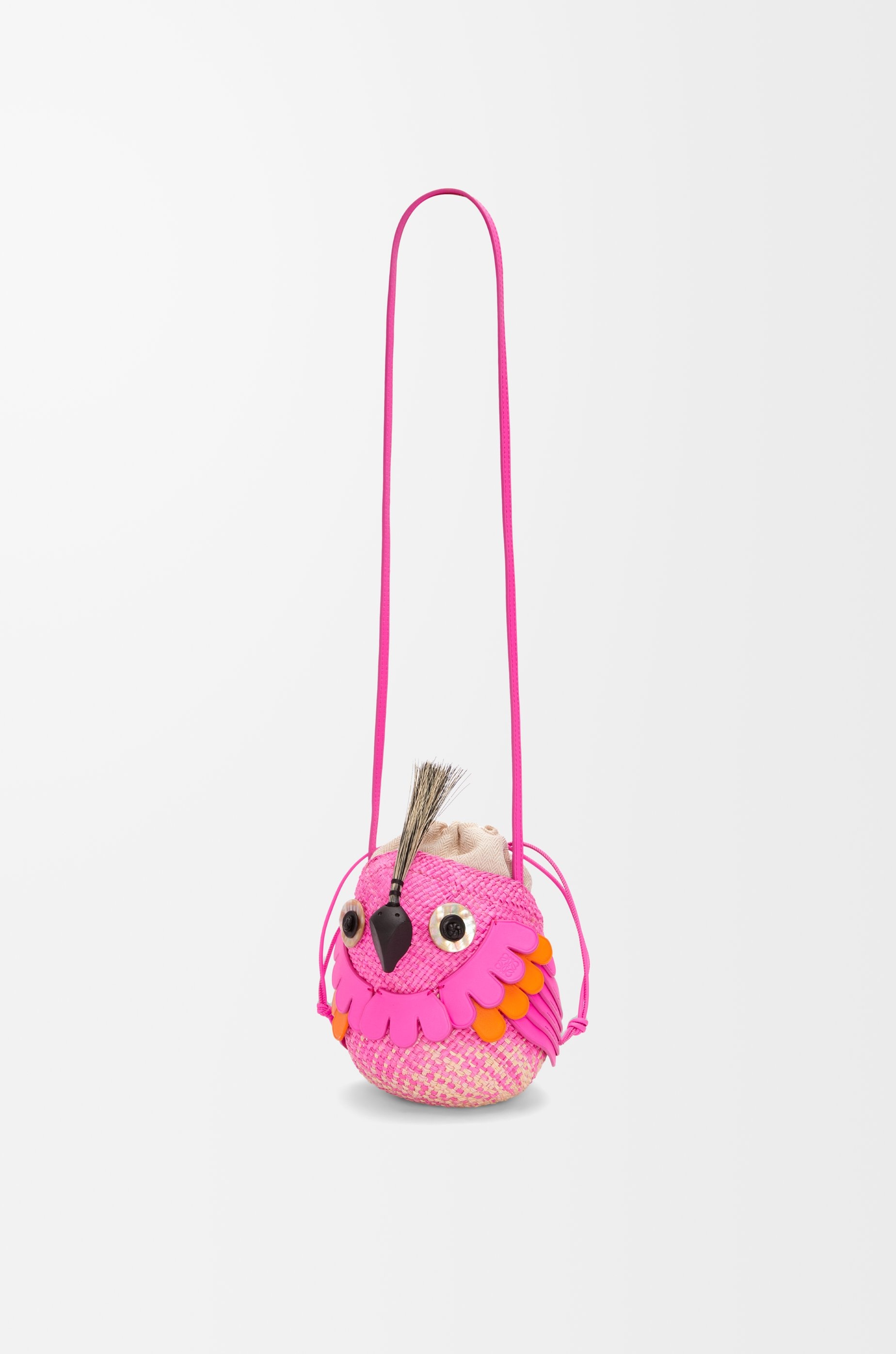 Bird bag in iraca palm and calfskin - 5