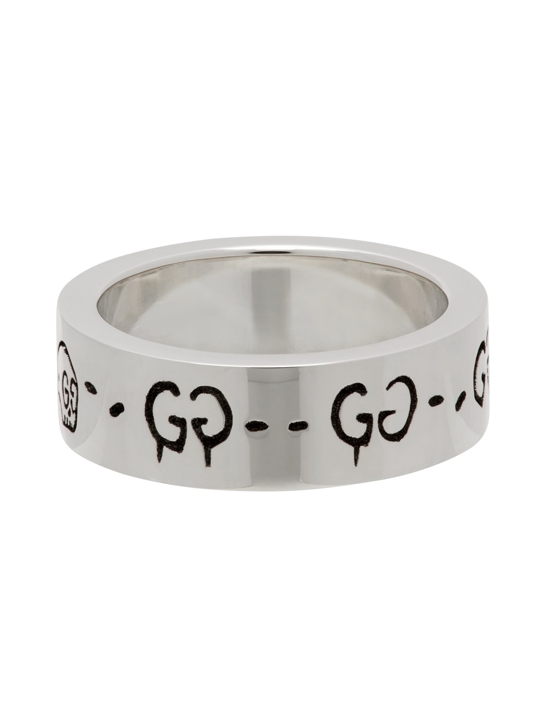 Silver 'GucciGhost' Ring - 3