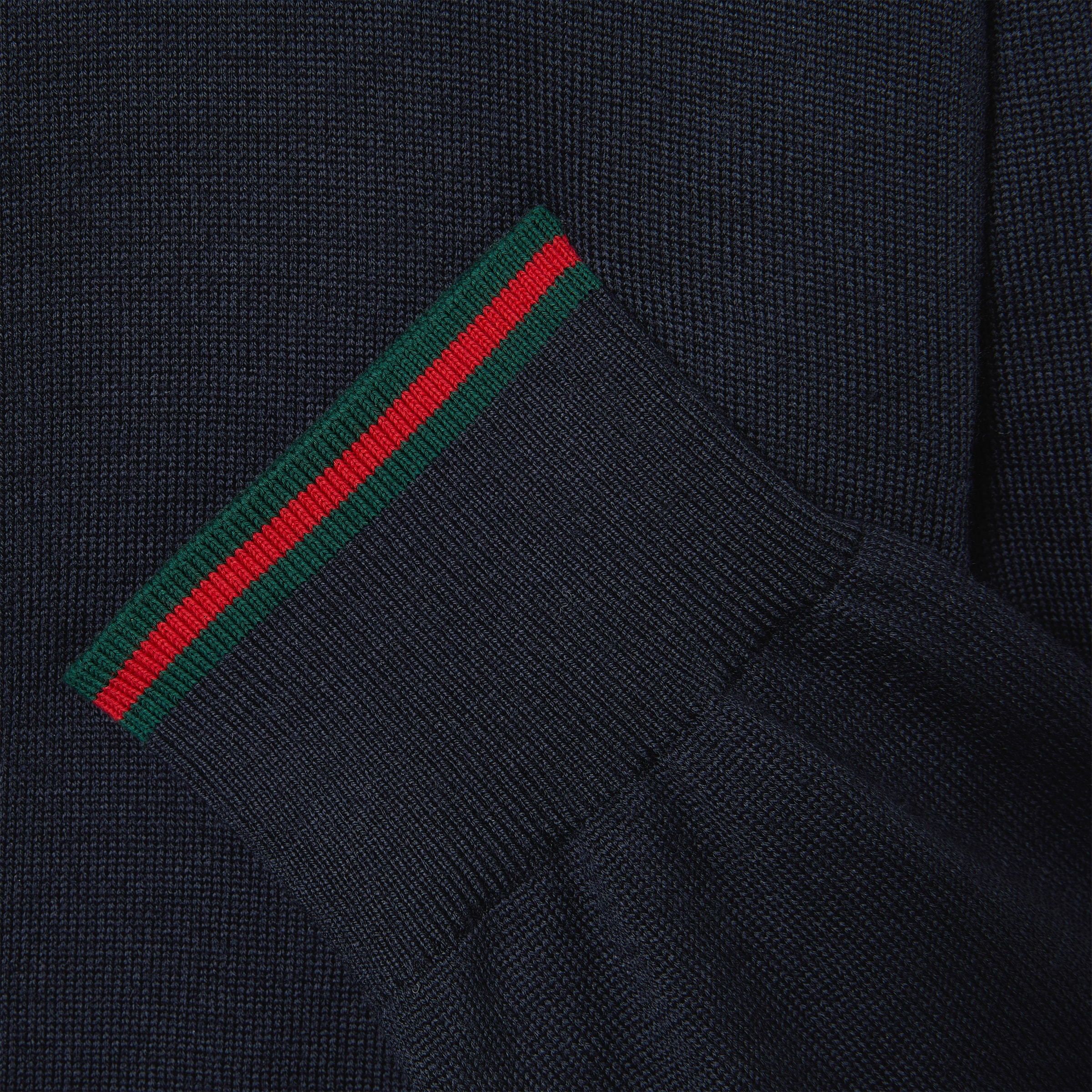 Wool knit cardigan with Web - 7