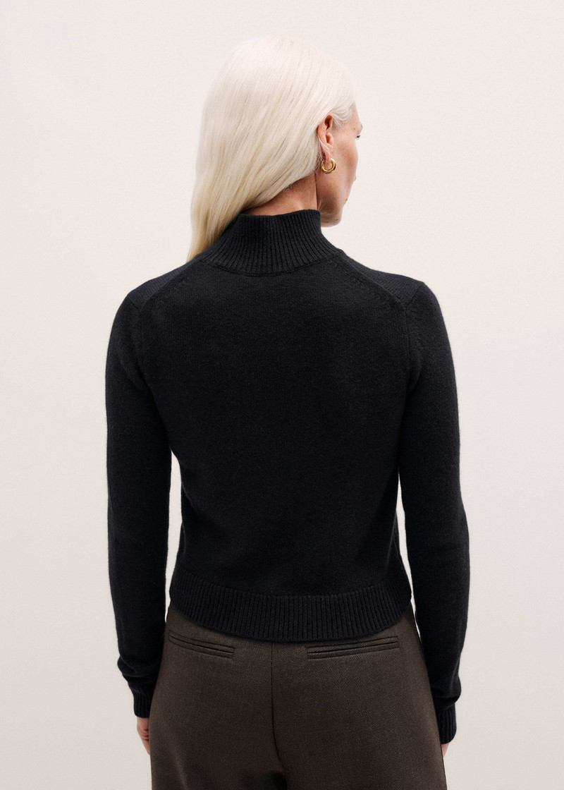 High Neck Crop Sweater 5
