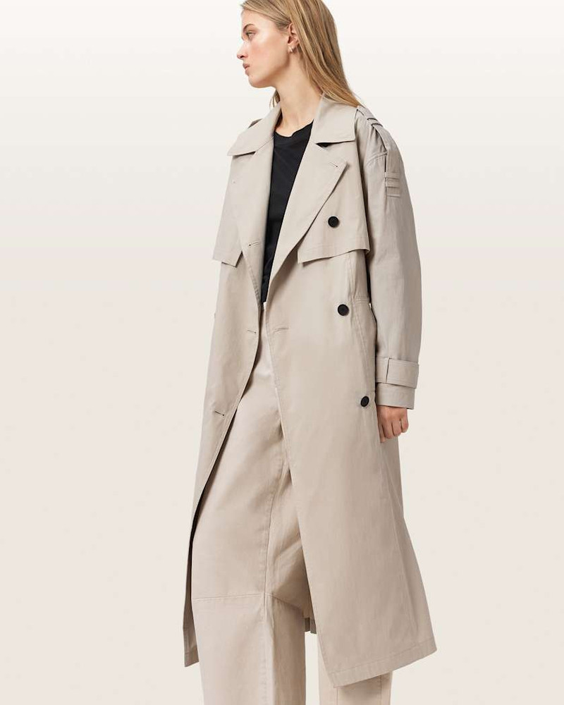 ALLSAINTS LINNIE LIB RELAXED TRENCH COAT outlook