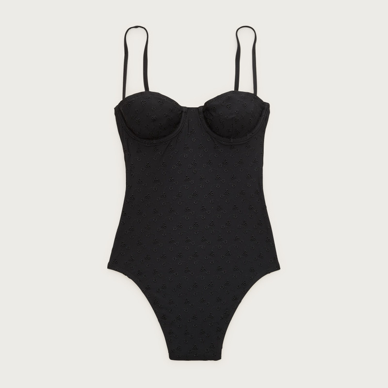 Balconette eyelet underwire one-piece 1