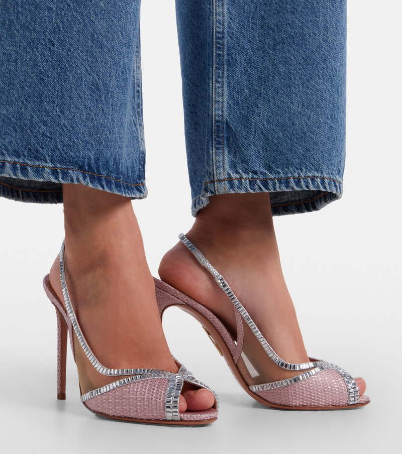 Wild Aurora embellished slingback sandals 2