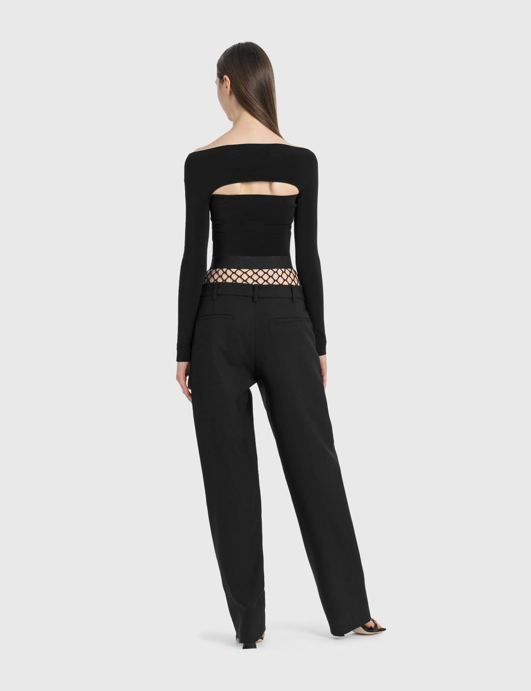 Fishnet Tailored Pants - 2