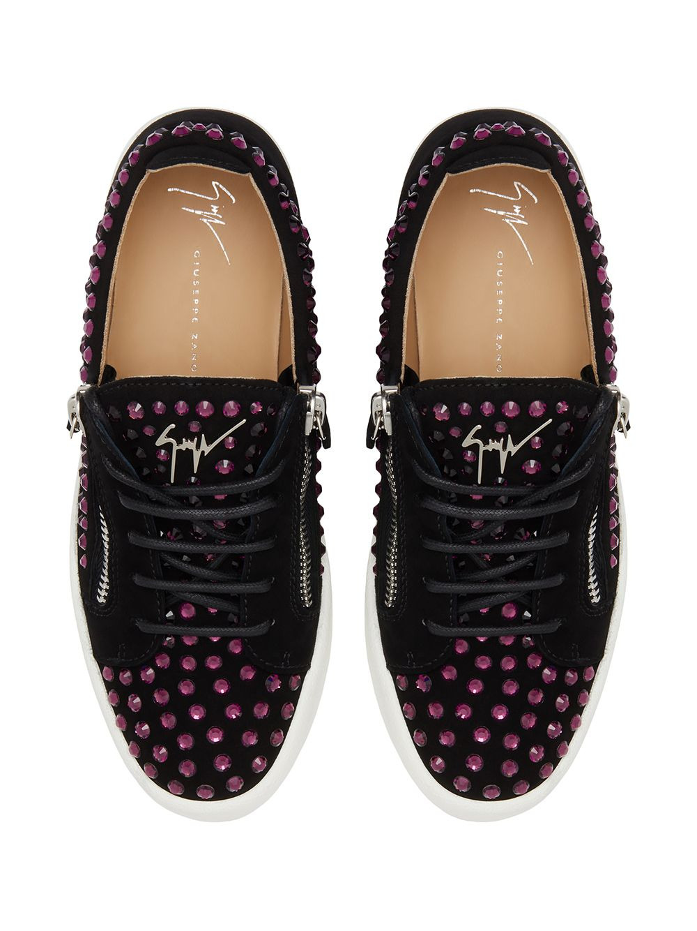 Doris crystal-embellished sneakers - 4