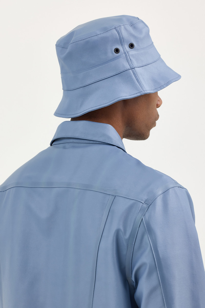 Stutterheim Lee® x STUTTERHEIM Bucket Hat Ash Blue outlook