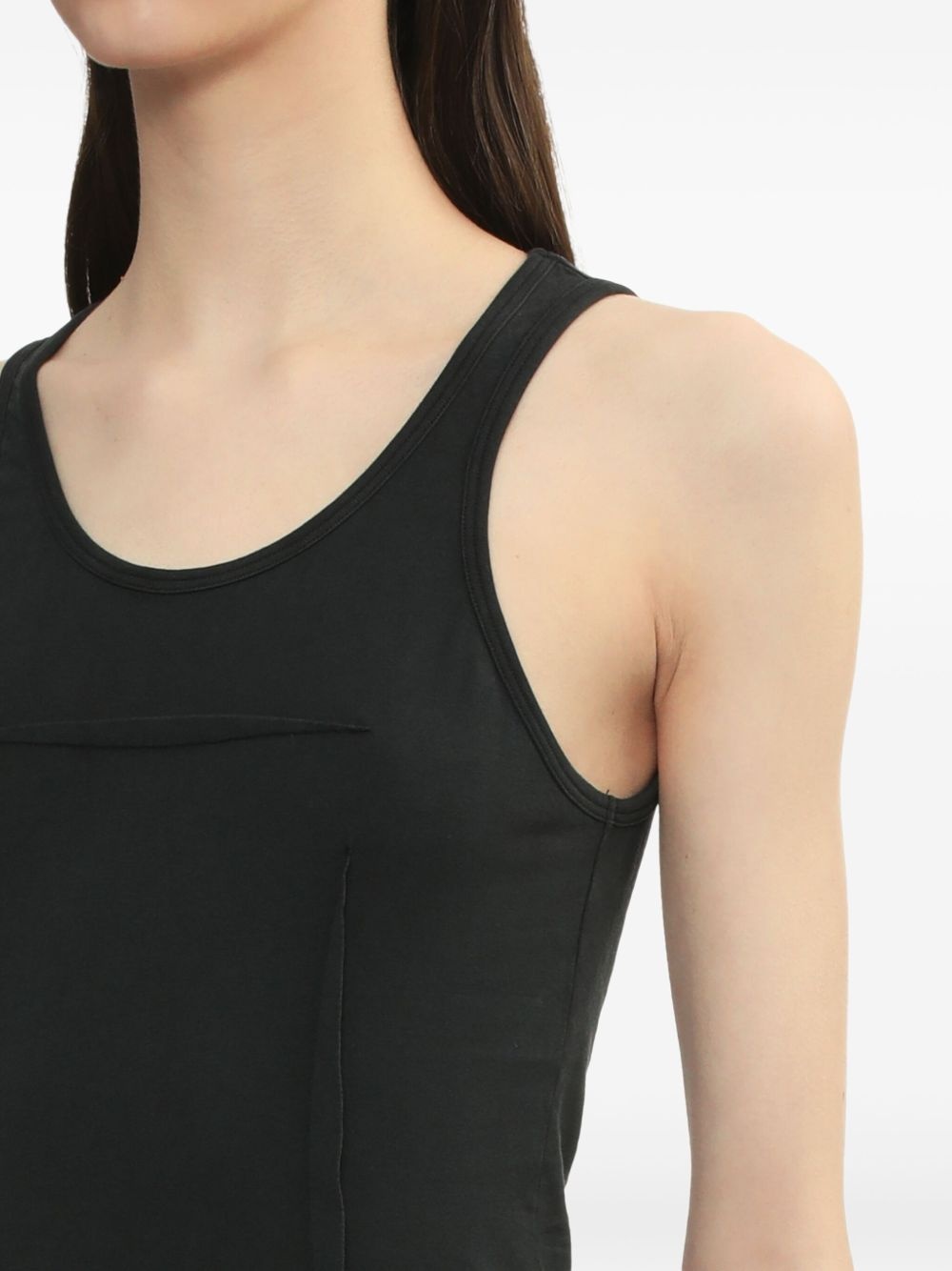 asymmetrical-panel tank top - 5