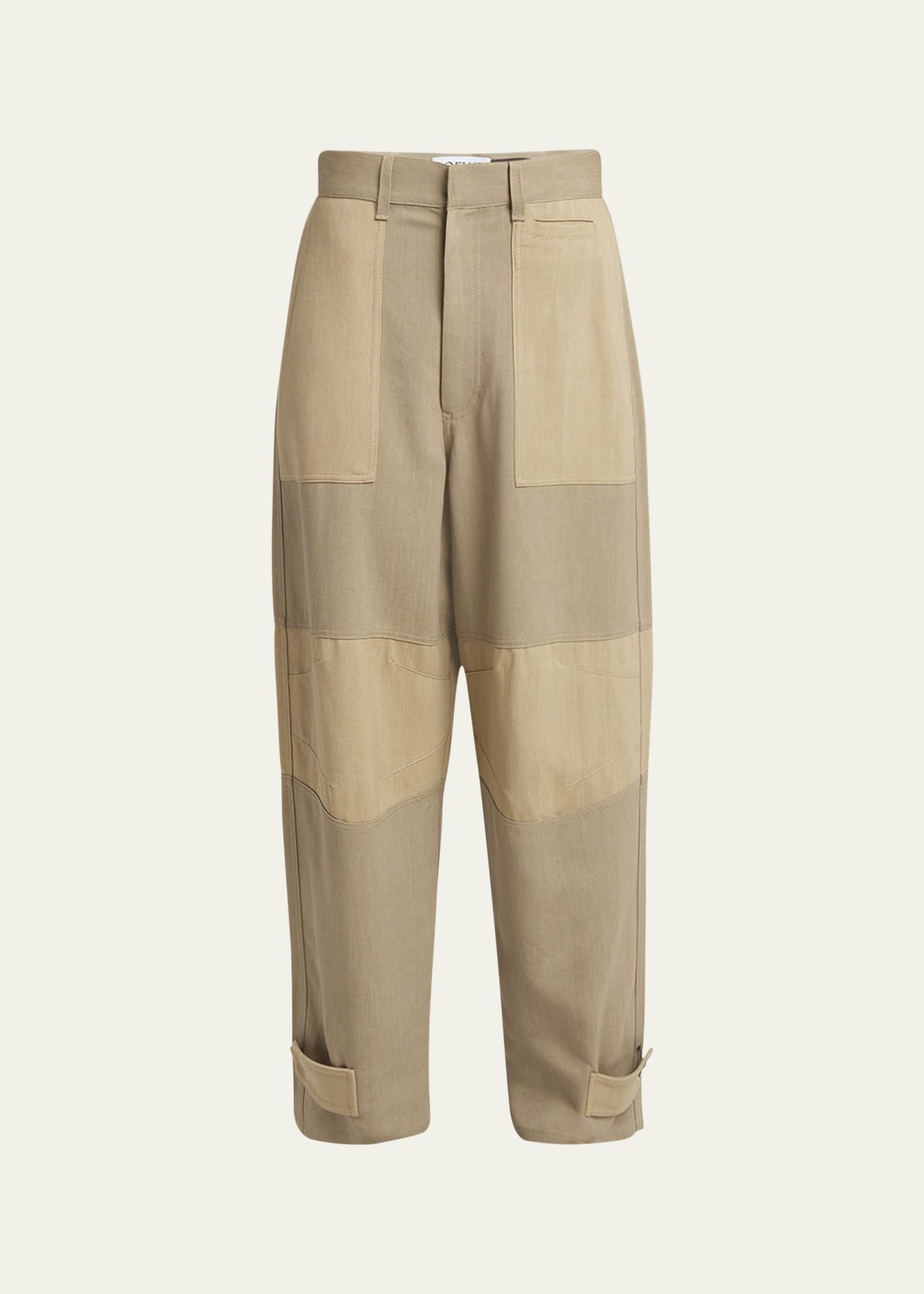 Cargo Belted Cuff Trousers - 1