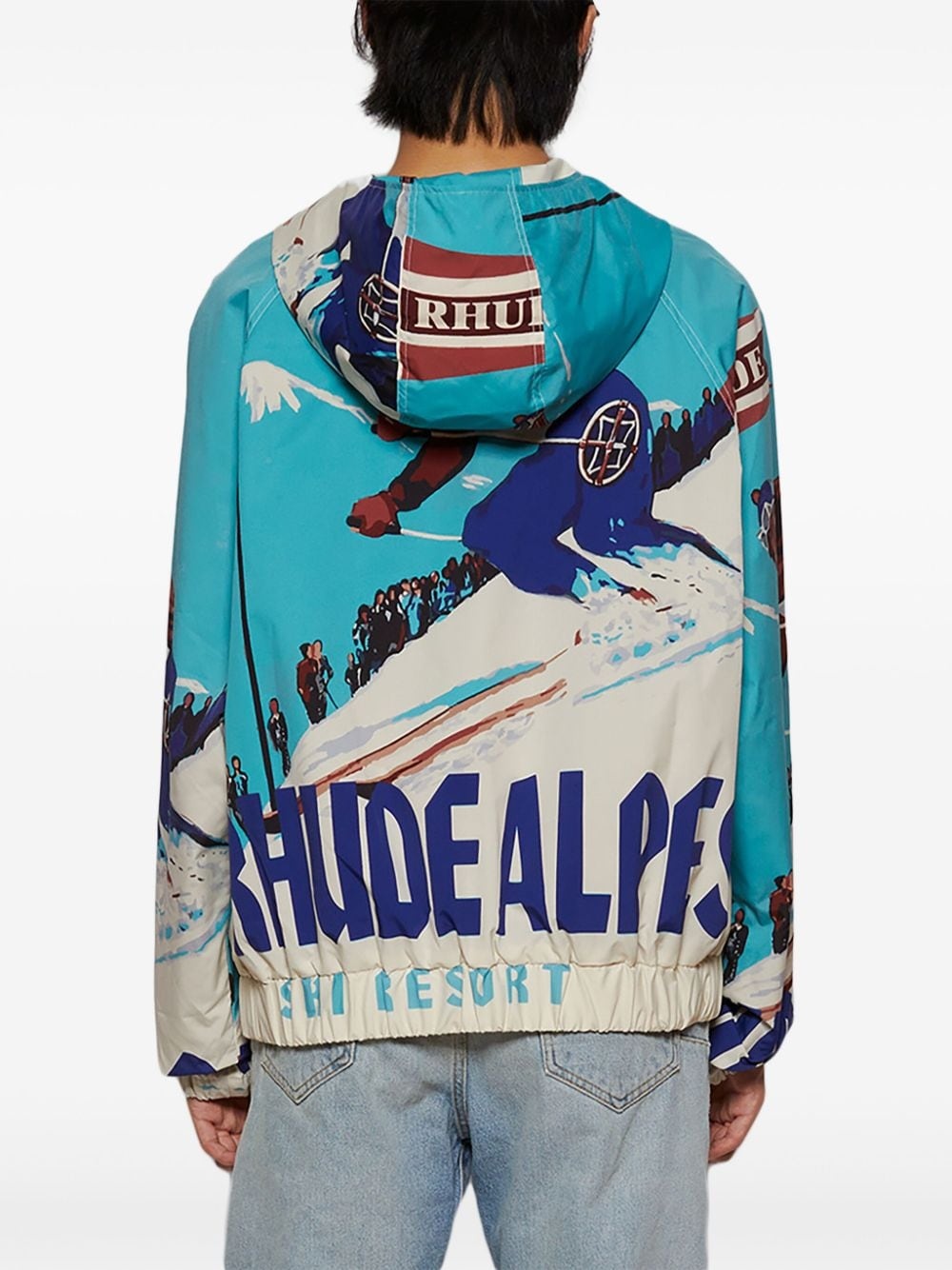 Deux Resort-print windbreaker - 5