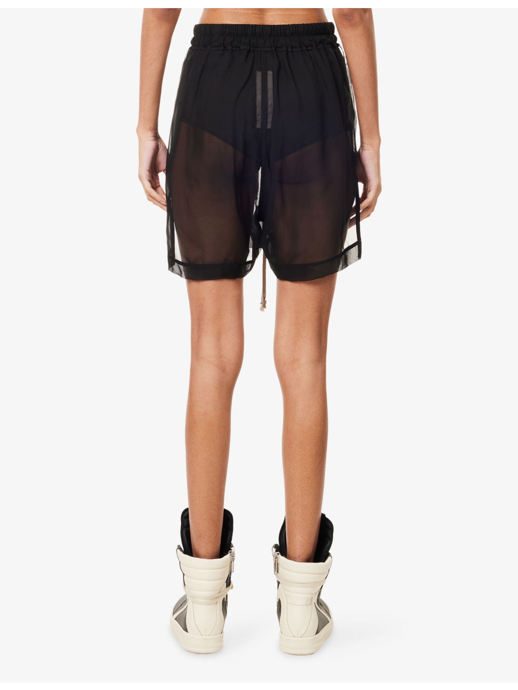 Sheer Relaxed-Fit Silk Boxer Shorts - 4