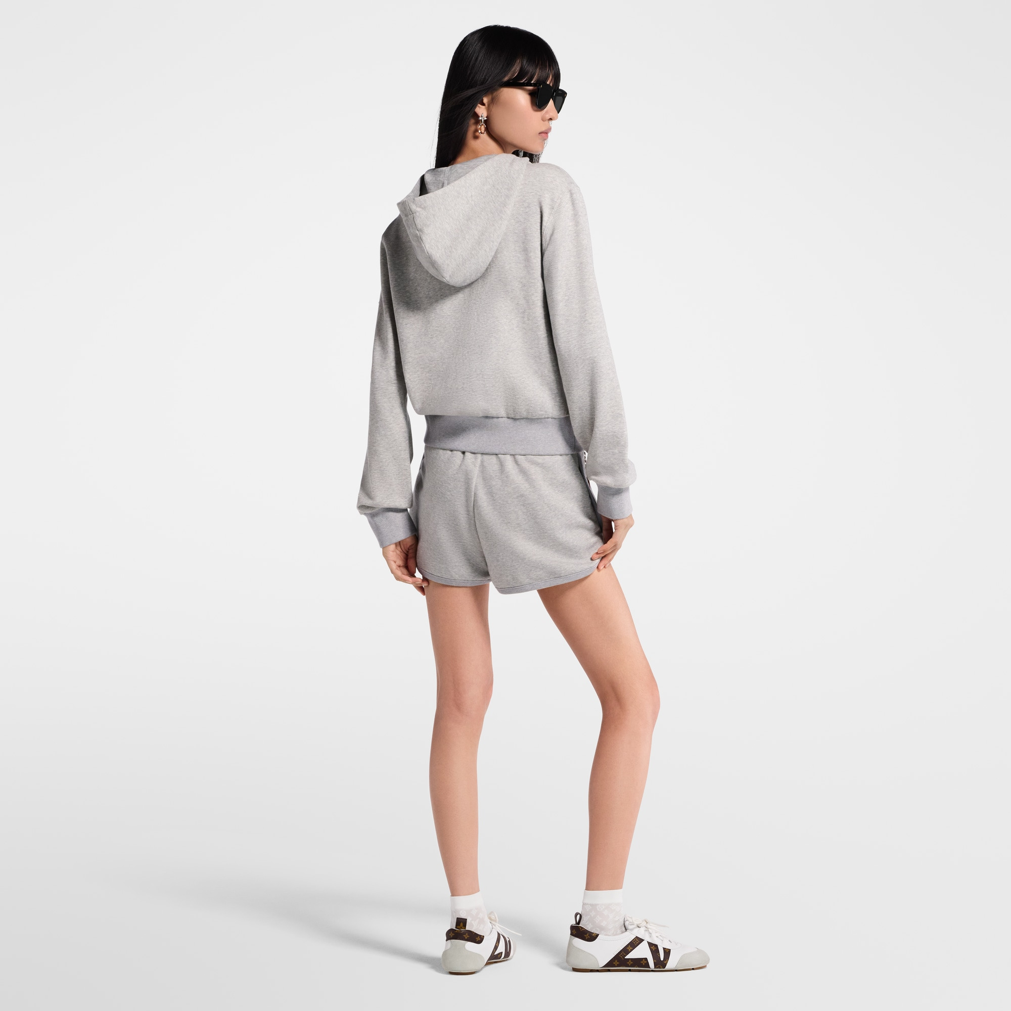 Leather Accent Hoodie - 5