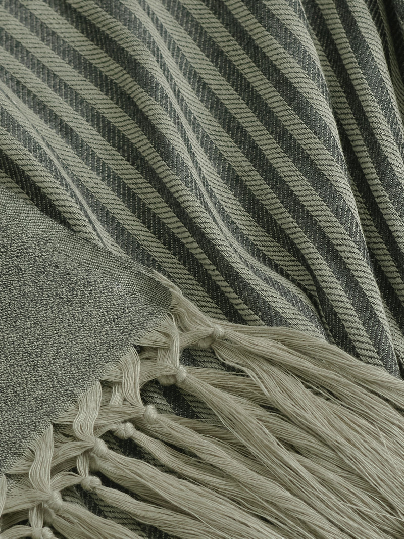 Set Of Two Linen And Cashmere-blend Jacquard Beach Towels 3