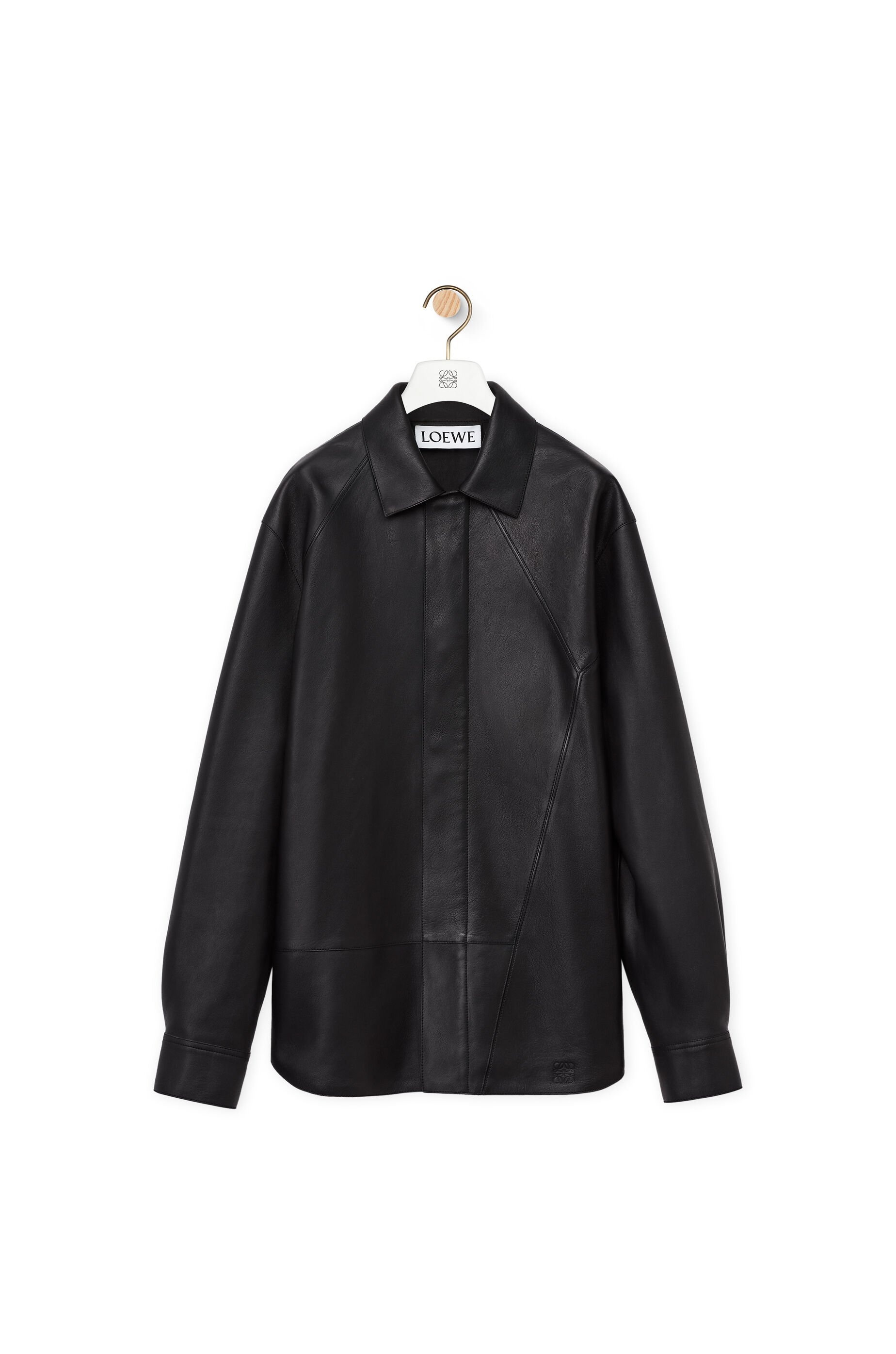Puzzle shirt in nappa lambskin - 1