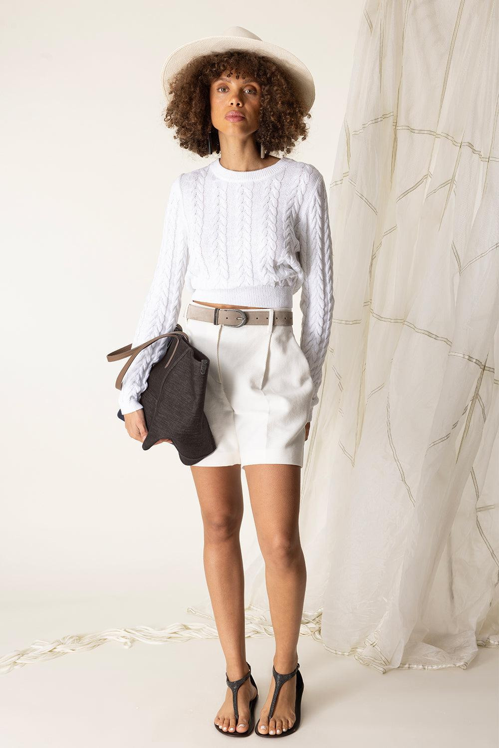 Monili Trim Formal Shorts - 2