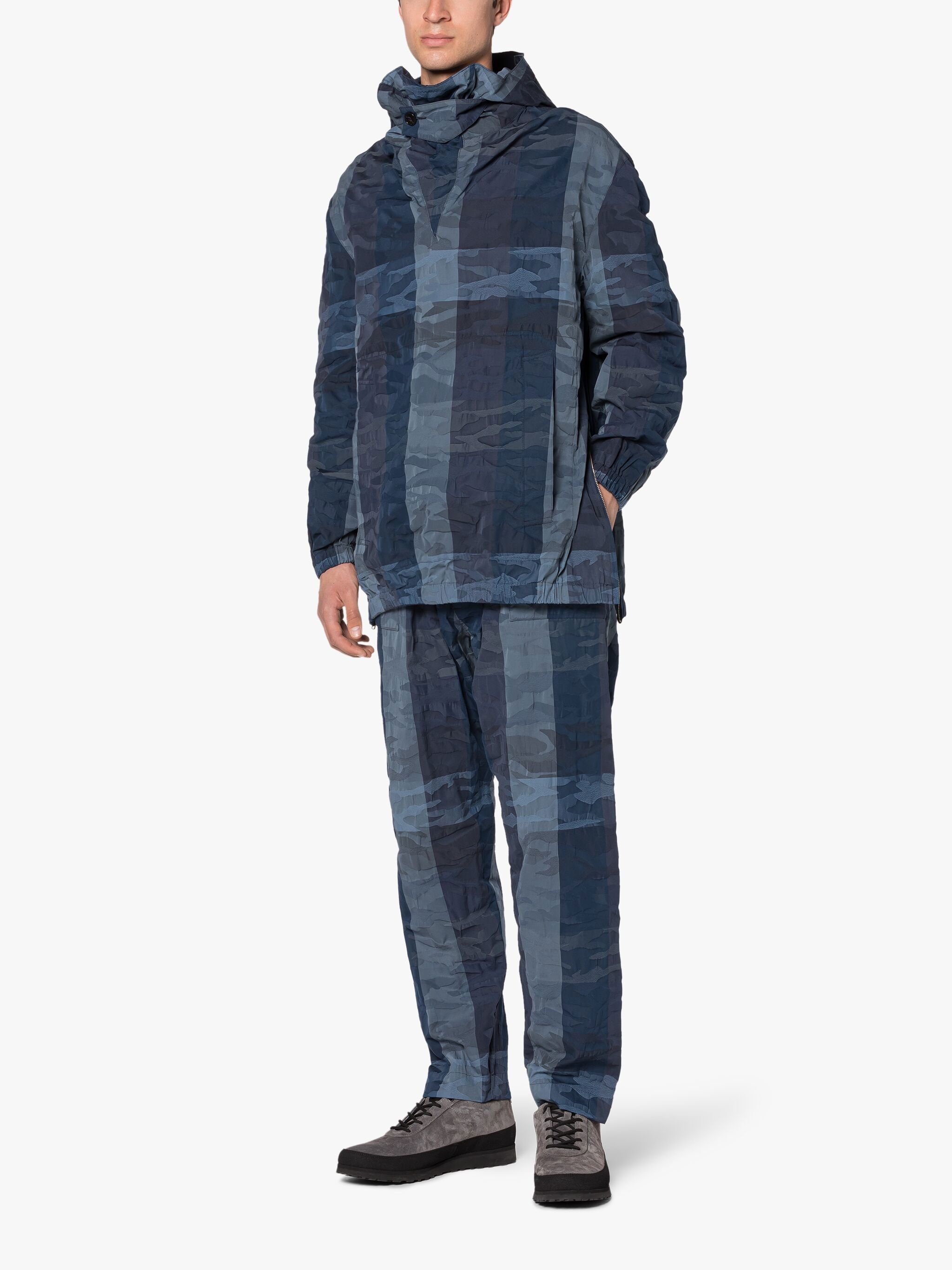 PARIS NAVY CAMO SMOCK JACKET - 4