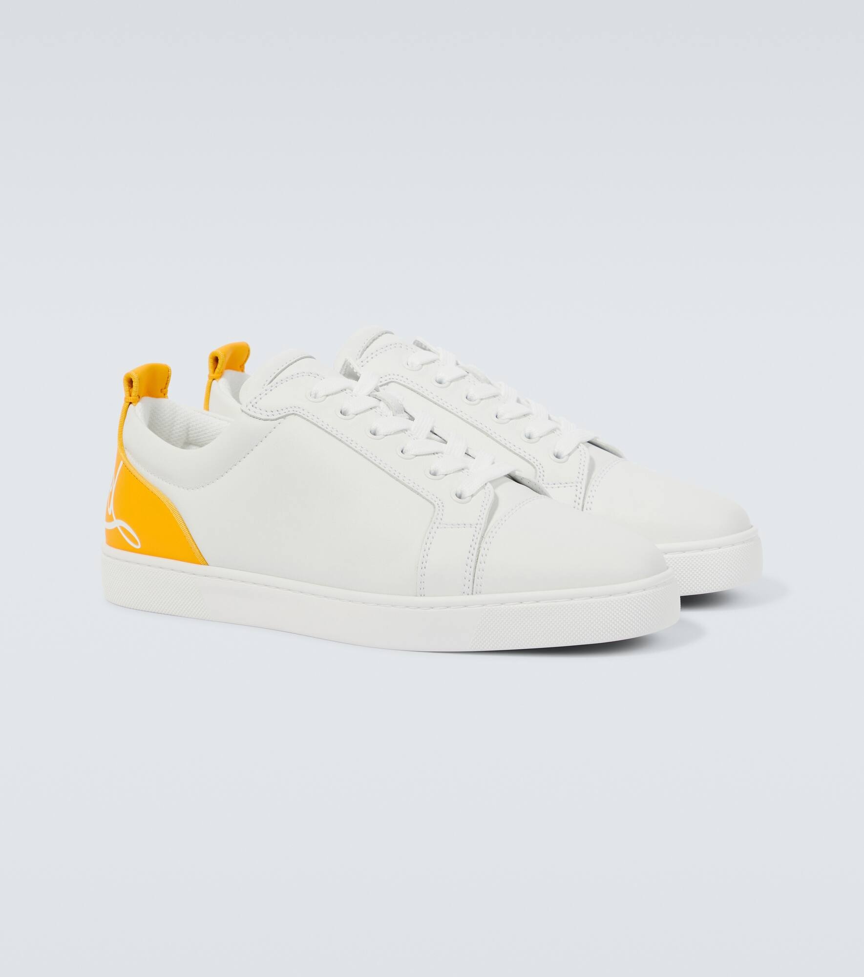 【完売必至】ルブタン■Fun Louis Junior スニーカー Fun Louis Junior - Sneakers - Smooth calf leather - White