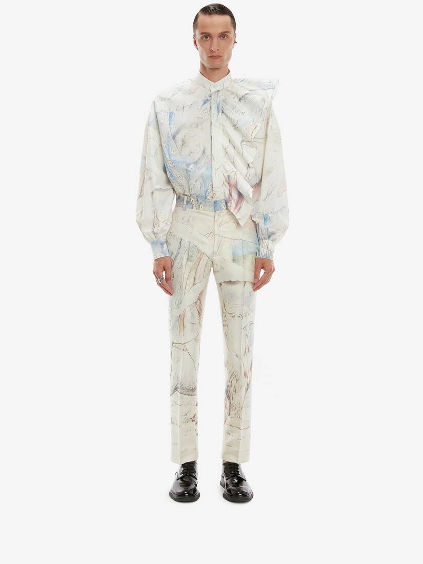 Blake Illustration Dante Ruffle Shirt in Multicolor - 2
