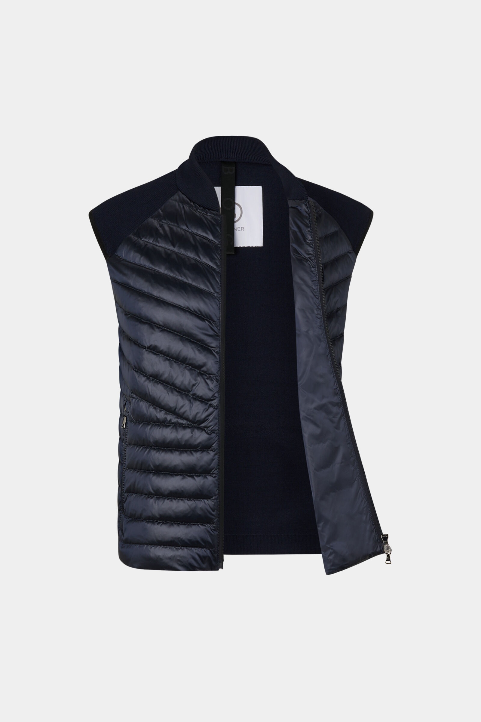 Lucio Hybrid knitted vest in Dark blue - 7