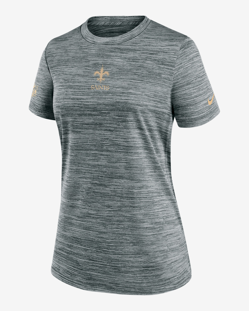 New Orleans Saints Sideline Team Issue Velocity Women's Nike Dri-FIT NFL T-Shirt 1