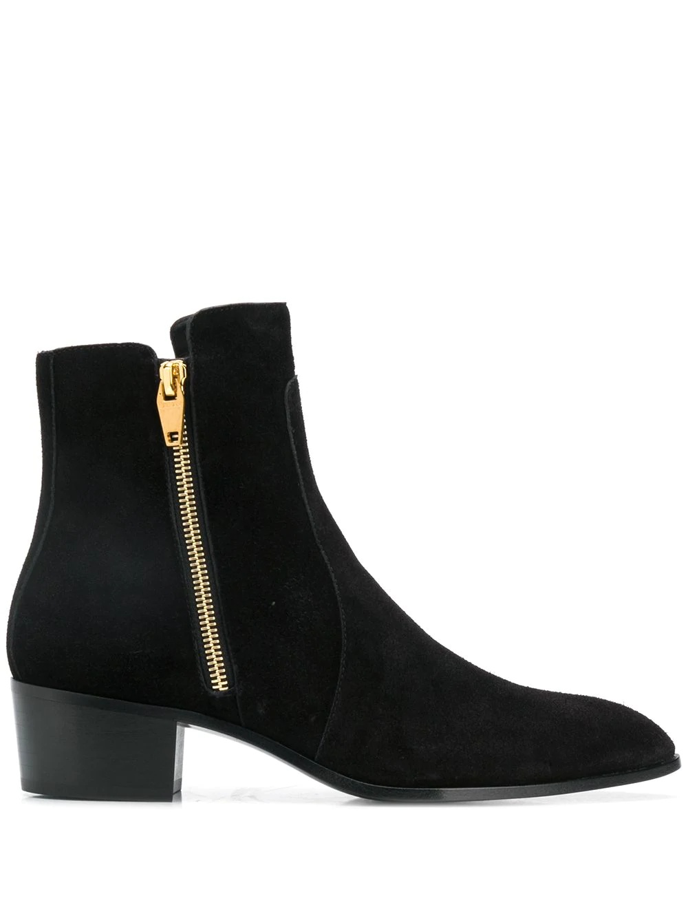 zip detail ankle boots - 1