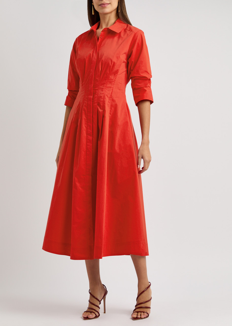 Simkhai Jazz Cotton-blend Poplin Midi Shirt Dress - 2
