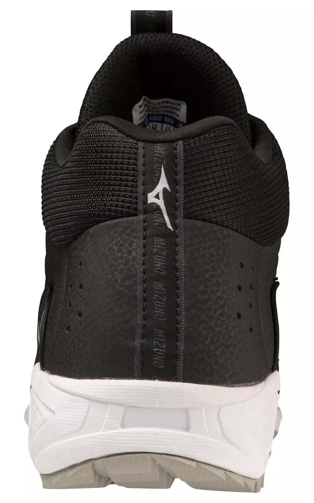 Ambition 3 BB Mid AS "Black/White" Men's Baseball Shoe - 5