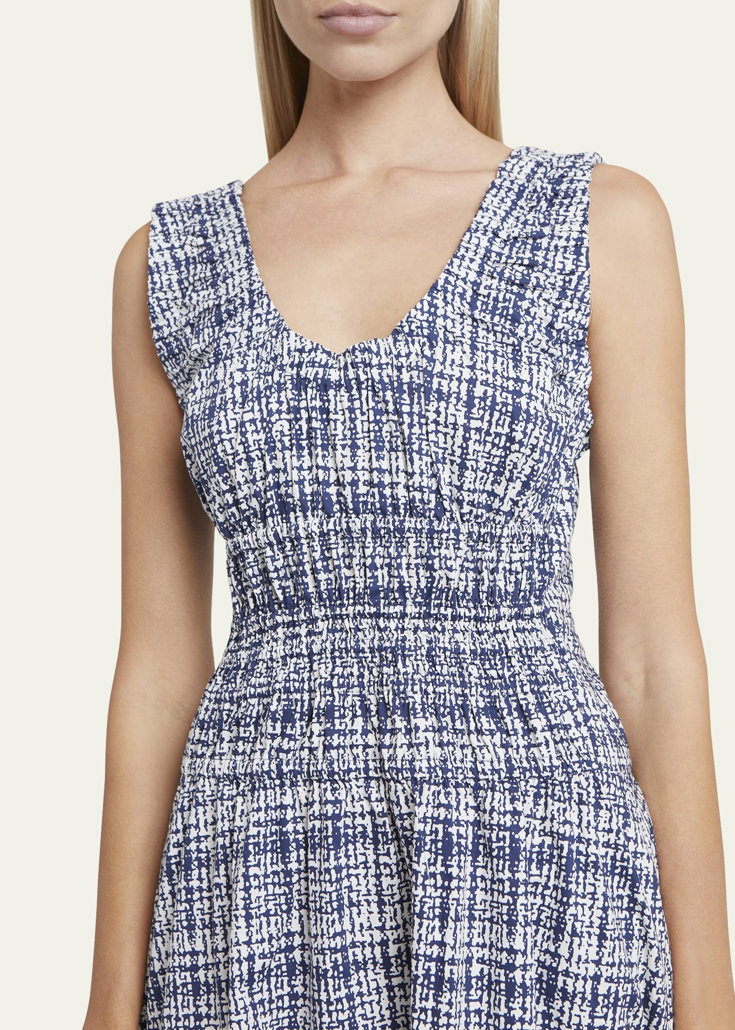 Penny Tweed Poplin A-Line Midi Dress - 5
