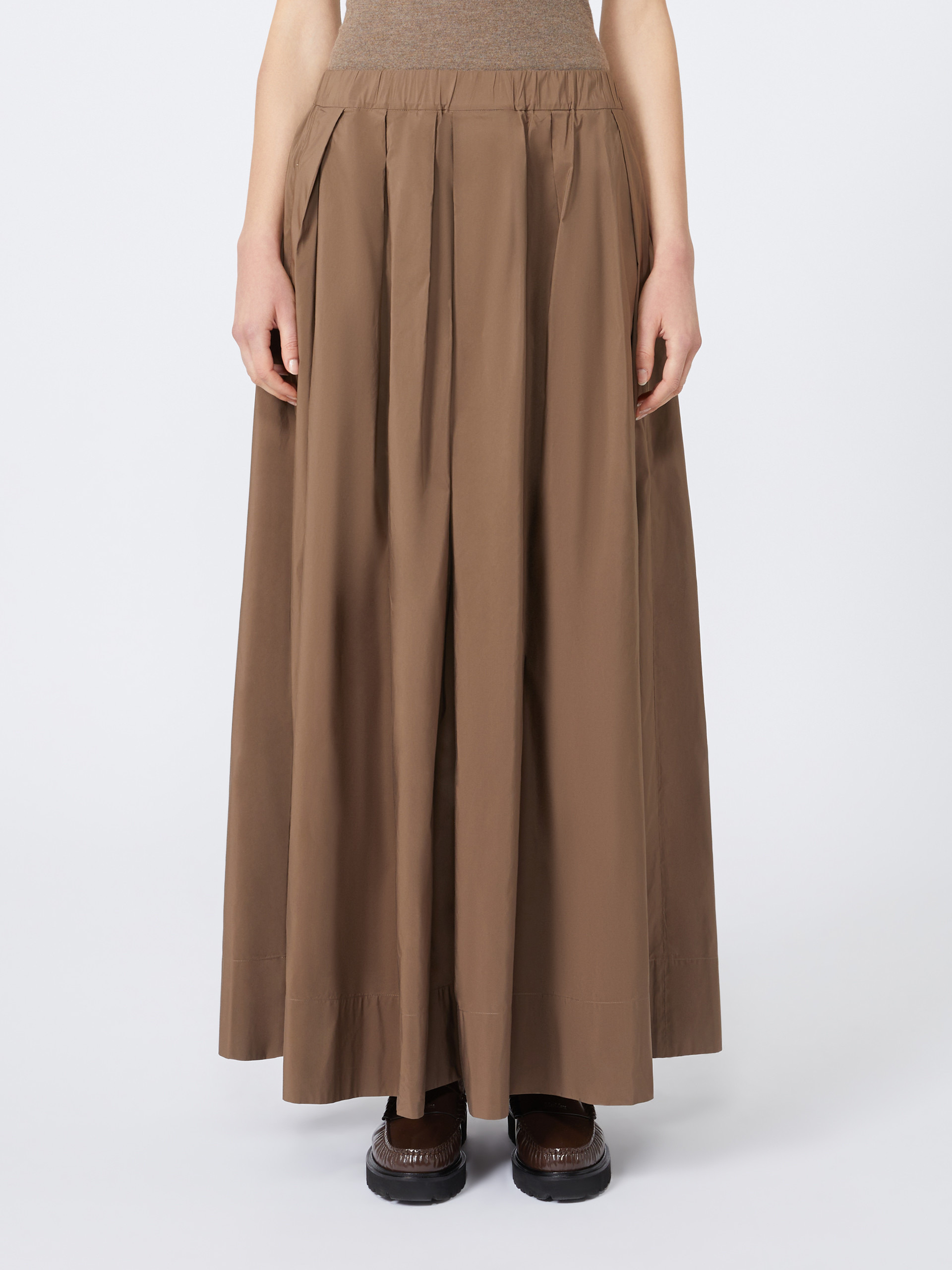 ALOE Cotton micro faille skirt - 3