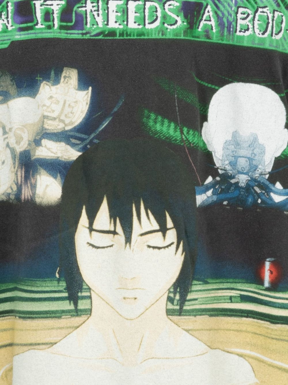 anime-print cotton T-shirt - 4
