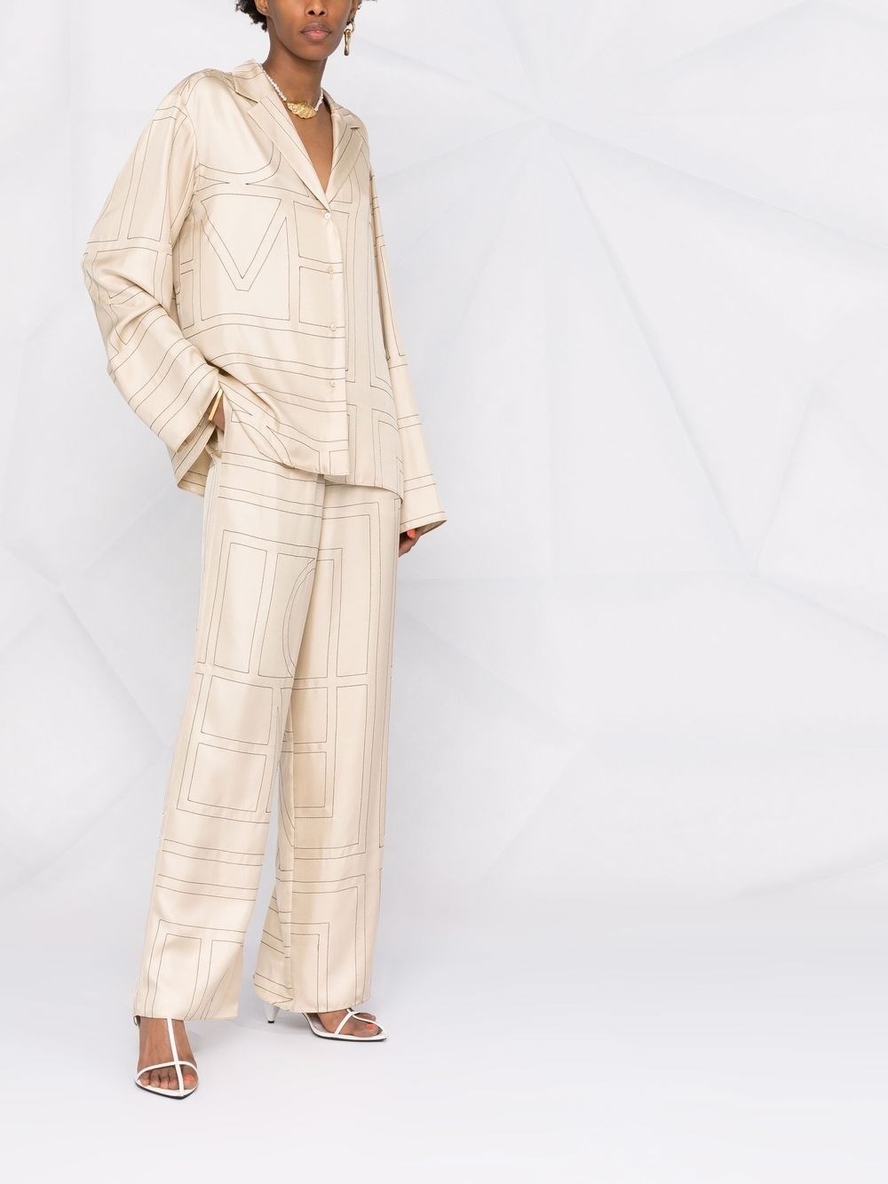 Monogram silk shirt - 2