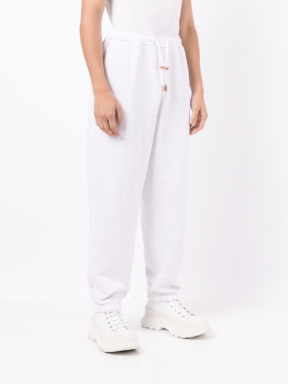 rear-logo straight track pants - 3