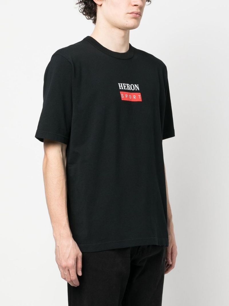 logo-print cotton T-shirt - 3